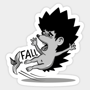 fall hedgehog Sticker